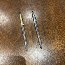 Cross Classic Century Ball Point Pen Pencil Set Chrome Finish Works