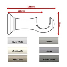 Swish Romantica Curtain pole Bracket Support for 35mm curtain poles