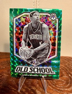 Panini Mosaic 19-20 Chris Webber Kings Old School #13 Green Prizm - NEW