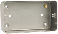 CLICK - 40mm 2 Gang Metalclad Back Box without Knockout