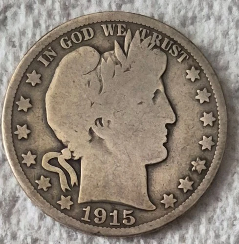 1915 P Barber Silver Half Dollar Philadelphia Mint