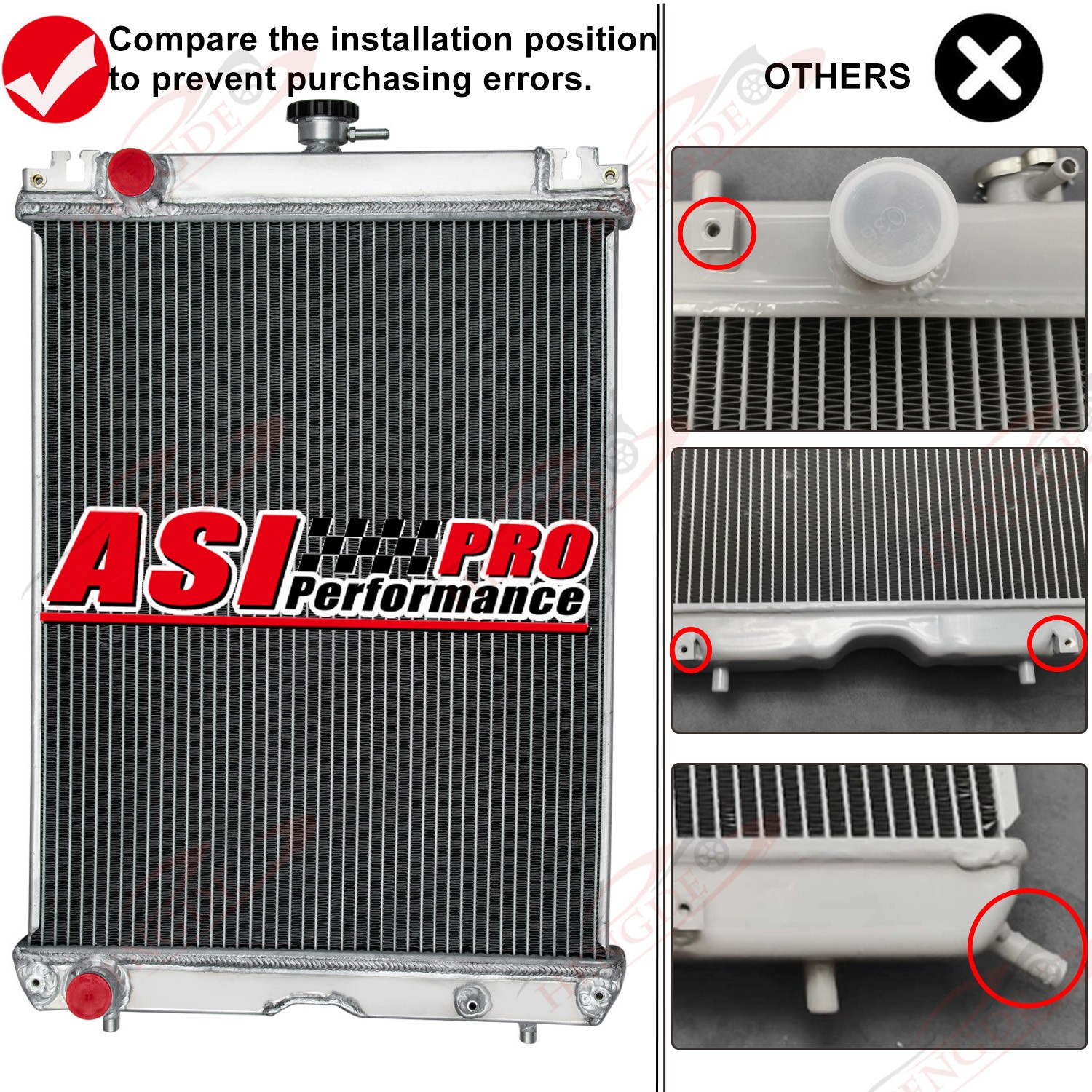 3 Row 52mm Aluminum Radiator For 2014-on Kubota L4760 L5040 L5060 L5240 L5460