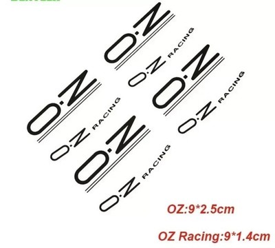 oz racing Superturismo für Felgenstern Felgen sticker gerade Schwarz