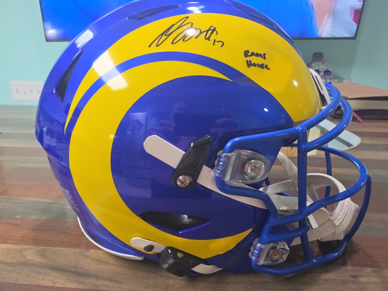 Davante Adams Signed/Inscribed Full-Size Speed Flex Helmet Fanantics Authentic