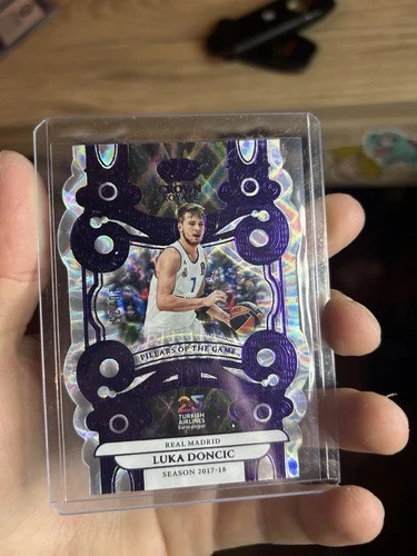 2024-25 Panini Crown Royale Euroleague Basketball Luka Doncic Purple Diecut /25