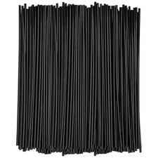 1000 Plastic Coffee Stirrers, 7Inch Drink Mixing Straws, Black