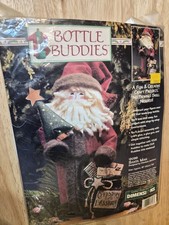 Vintage New Dimensions Bottle Buddies Santa Man 18098 1996 NO SEW Felt Kit Craft