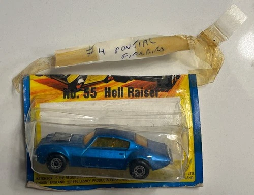 NOS Vintage 1975 Lesney Matchbox Superfast Pontiac Firebird Car No. 4 England