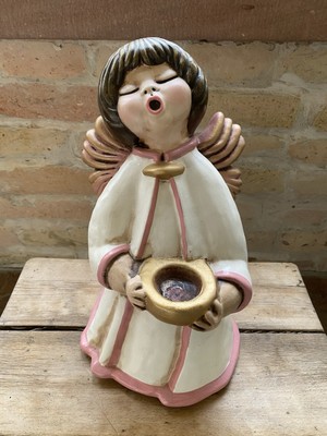 THUN BOZNER ENGEL Figur 35 cm weiß/rosa
