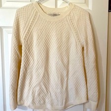 LOFT Lightweight Cream Sweater - women s Small