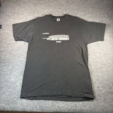 Vintage 90s Loral Nite Hawk Team T Shirt XL Fruit of the Loom Made in USA Black