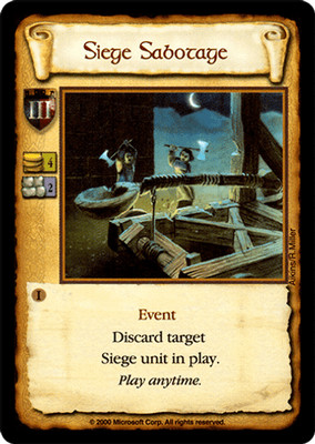 Siege Sabotage - Limited - Age of Empires II