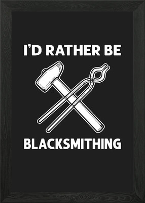Id Rather Be gerahmtes Wandbild Poster Leinwanddruck Bild