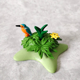 Playmobil Plant Flower Kingfisher Bird Green Base Landscape Greenery Garden B5