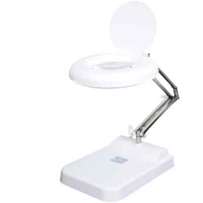 30x HD Desktop Magnifier Dimmable with LED Light Welding Repair Bench Clamp Type