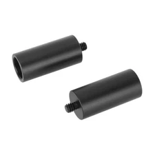 2Pcs CAMVATE 2" Length Mic Stand Holder Adapter 5/8"-27 Female to 1/4"-20 Male