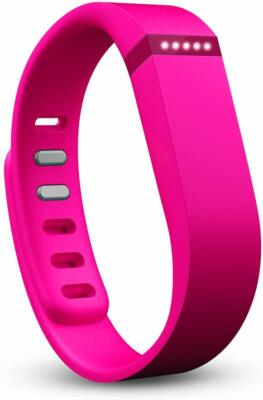 Fitbit Flex Bracelet Suivi Activité Sans Fil FB401 Noir – Avec 2 Bandes, Taille L, Bleu