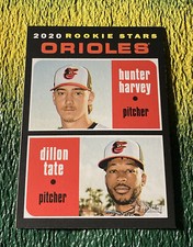 2020 Topps Heritage Rookie Stars Hunter Harvey & Dillon Tate #362 Orioles