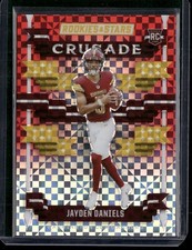Jayden Daniels [Red Plaid] #C-JDS 2024 Panini Rookies & Stars Crusade Silver