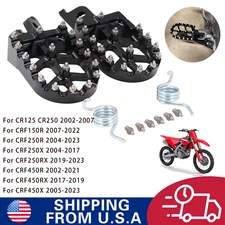 Foot Pegs Dirt Bike Footpegs For CRF150R 2007-2024 CRF250R 2004-24 CRF250X 04-17