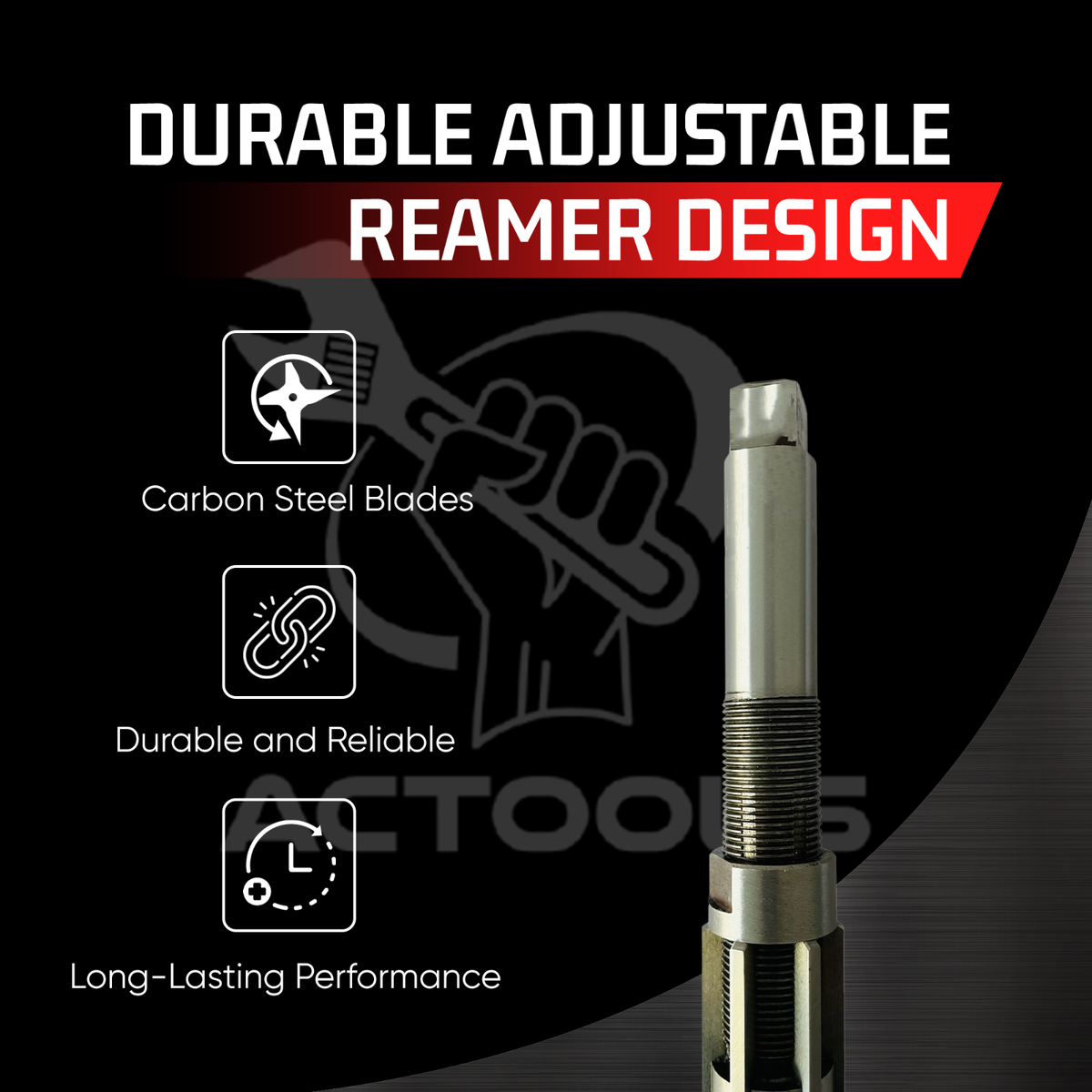 E HSS ADJUSTABLE BLADE HAND REAMER 23/32 - 25/32 | North Bay Cutting