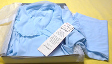 NWT Shadowline blue lace peignoir lingerie negligee robe nylon bathrobe lounging