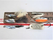 Lot of 6 Vintage Small Spoons: Mixed Brand, Size, Cond  - UNUSED/USED!!!