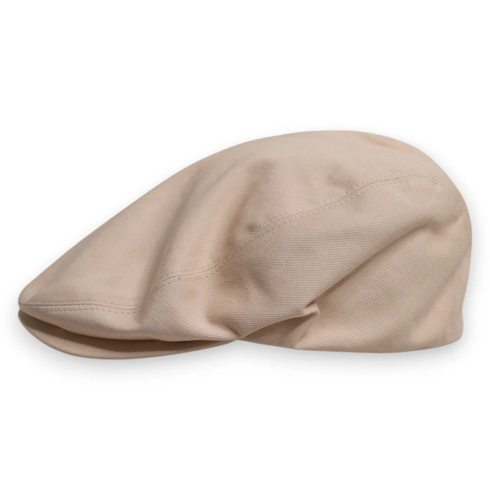 DOLCE & GABBANA Hat Men Beige Cotton Newsboy Capello Cabbie s. 60 / XL 380usd - Image 3 of 4