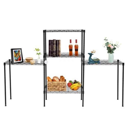 Changeable Assembly Floor Standing Carbon Steel Storage Rack Black Hot Sale US - Picture 4 of 11