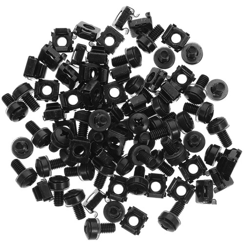 50 Pcs Quincaillerie Écrou de Cage pour Armoires Ordinateur Rack Montage Vis - Photo 5/12