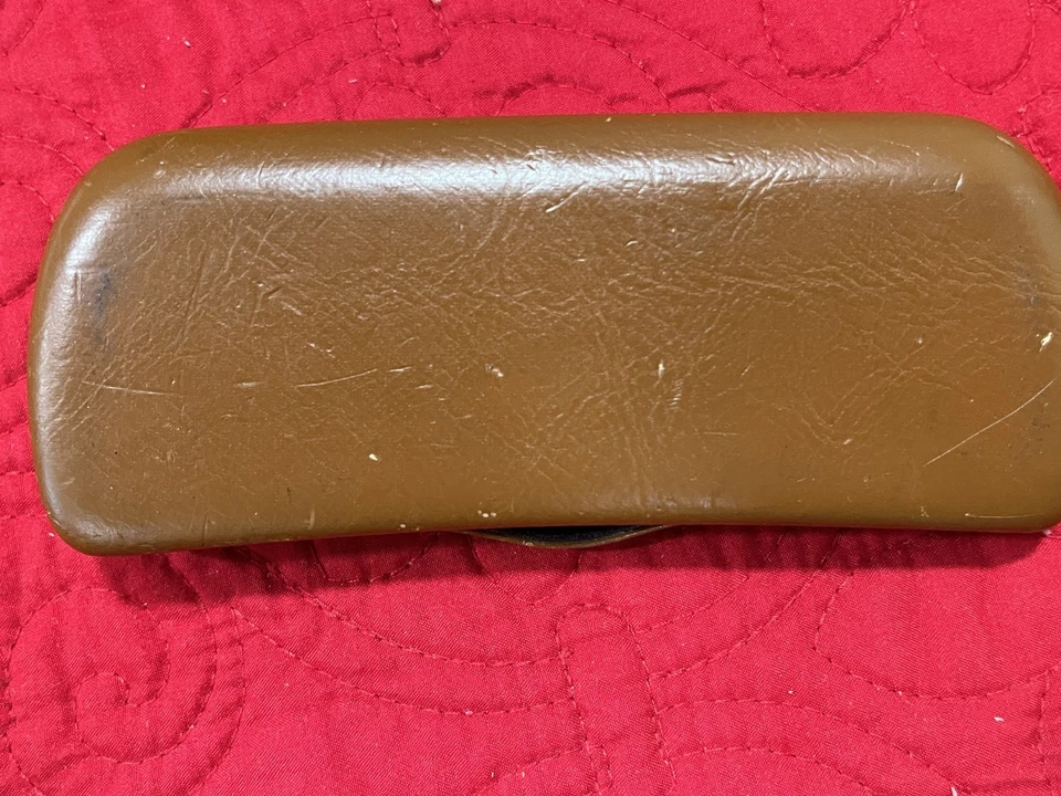 Garrett Leight GLCO Hartschalenetui Brille Glatt Braun Leder - Bild 4 von 4