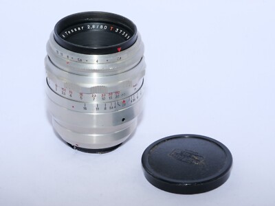 Vintage Carl Zeiss Jena Tessar 80mm f2.8 telephoto Lens for