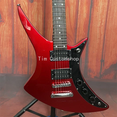 6 String Metallic Red Electric Guitar 1980s X-79 Skyhawk Chrome Part Fast Ship