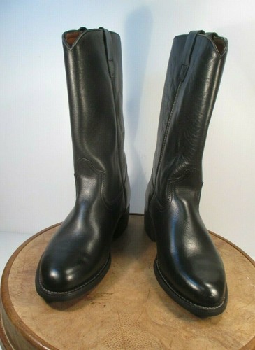 JCPenney Black genuine Leather Solid 