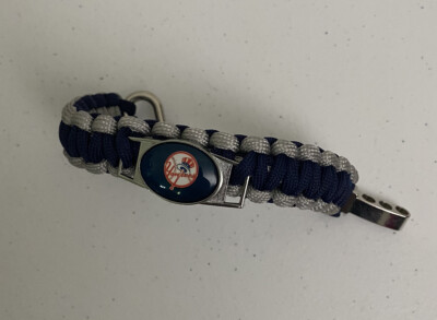 Yankees Baseball Team MLB Paracord Bracelet Blue Adjustable