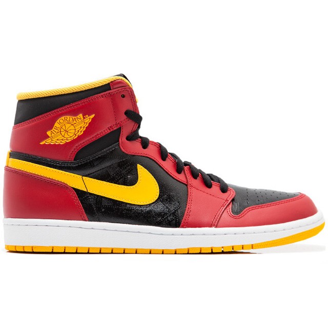 jordan 1 black red and yellow