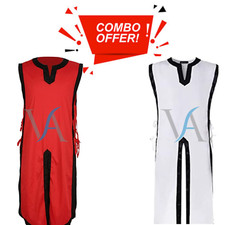 Medieval Knight Templar Crusader Costume Men Vest Tunic Shirt Warriror Cavalier