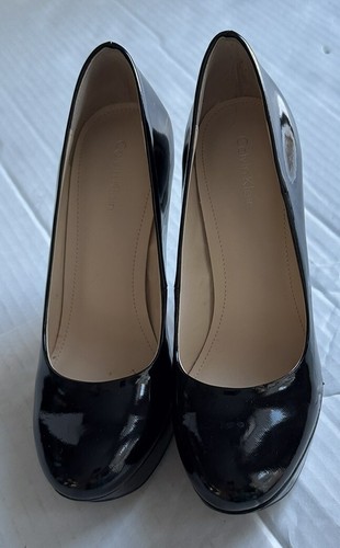 Calvin Klein Women’s Black High Heels Pumps Slip On Dress Shoes Sz 6M Carley SEE - Picture 11 of 20