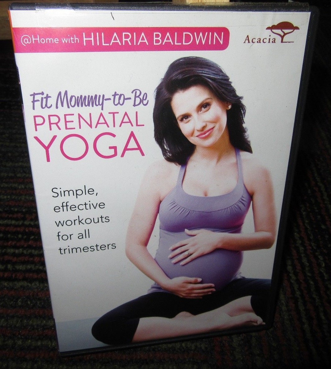 HILARIA BALDWIN PRENATAL YOGO FIT MOMMYTOBE DVD, 3 SAFE WORKOUTS