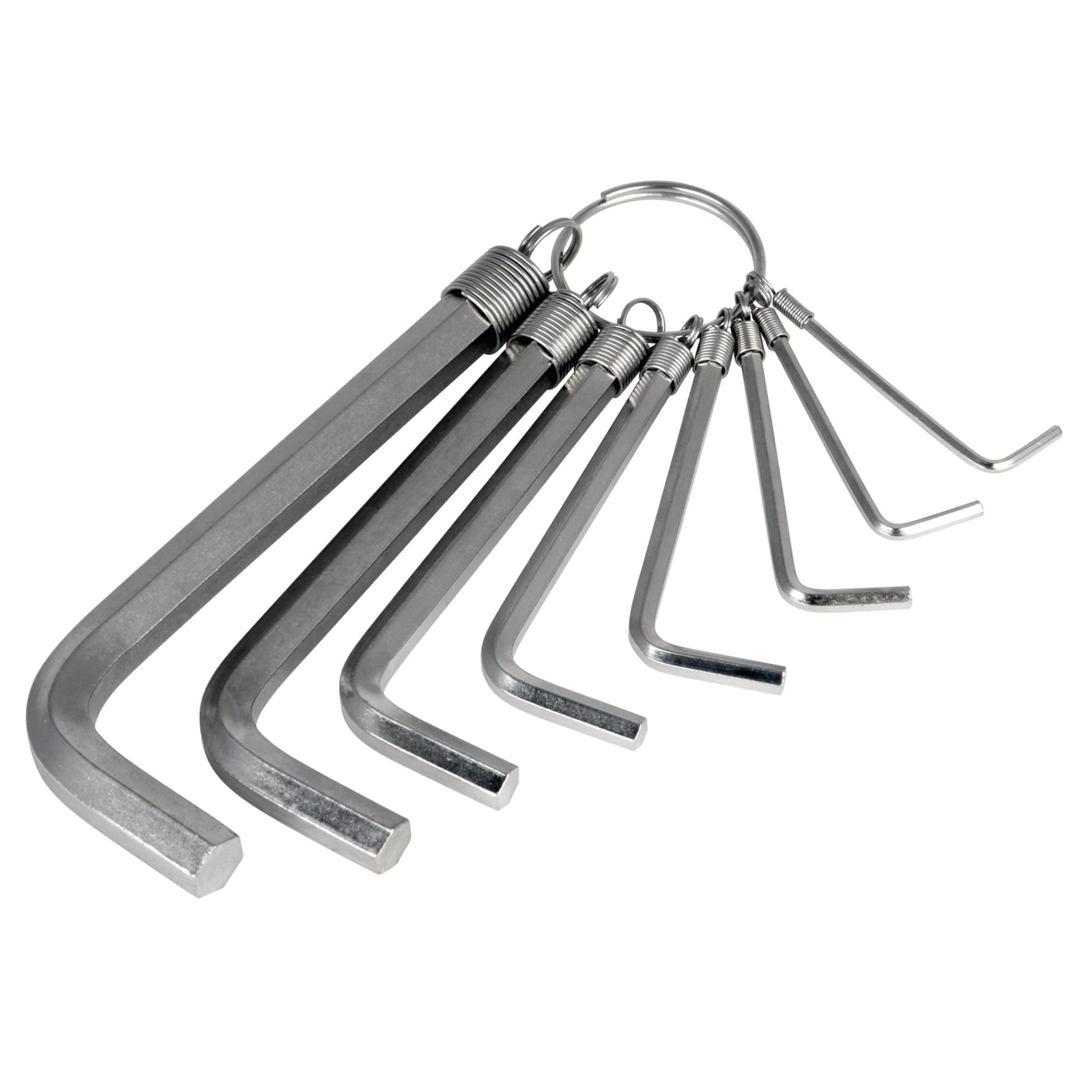 Performance Tool W1109C SAE Hex Key Set with Key Ring Holder - Chrome Plated ...
