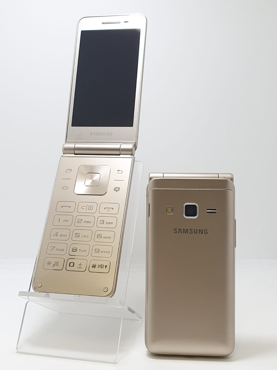 Samsung Folder SM-G1600 Dual Sim - 16GB Gold Unlocked - Pristine
