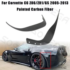 For Corvette C6 Z06 ZR1 2005-2013 Painted Carbon Rear Side Splash Guard Mud Flap