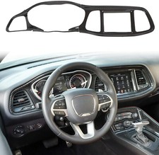 Center Consoles Dash Board Trim for 2015-2023 Dodge Challenger ABS Carbon Fiber