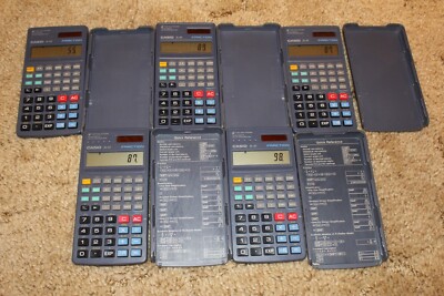 5X Casio FX-65 Two Way Power 10+2 Digits Fraction Scientific