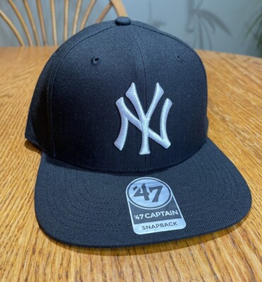  47 Brand New York Yankees Captain Black Snapback Hat Cap MLB Men s OSFM New