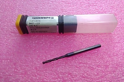 GUHRING 2.5mm WN R-N Exclusive Bohrer Solid Carbide Micro Drill Bit 6401-2.5