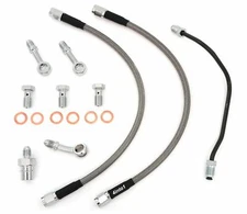 Stainless Steel Brake Line Kit w/Brake Pipe - Clear - Honda CB750K CB750 72-76