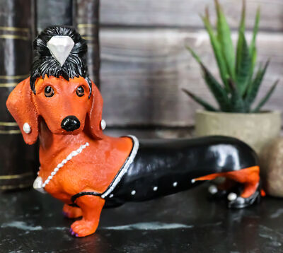 Funny DIAMOND☆DOGS Ebros Diamonds Are Girl's Best Friend Diva Doxy Wiener Dog