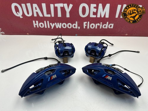 2019-2023 BMW X5 X6 X7 FRONT & REAR M-SPORT BRAKE CALIPER SET OF 4 BLUE ...