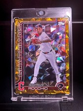 2025 Topps Series 1 - Brayan Rocchio 194 Gold Diamante /50 Cleveland